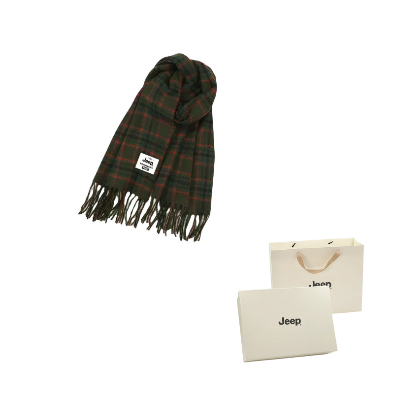 

Шарф из полиэстера Unisex Jeep, зеленый