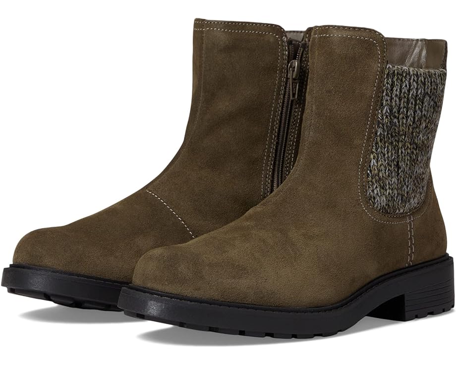 Ботинки женские Clarks Opal Sky с эластичной трикотажной вставкой, коричневый