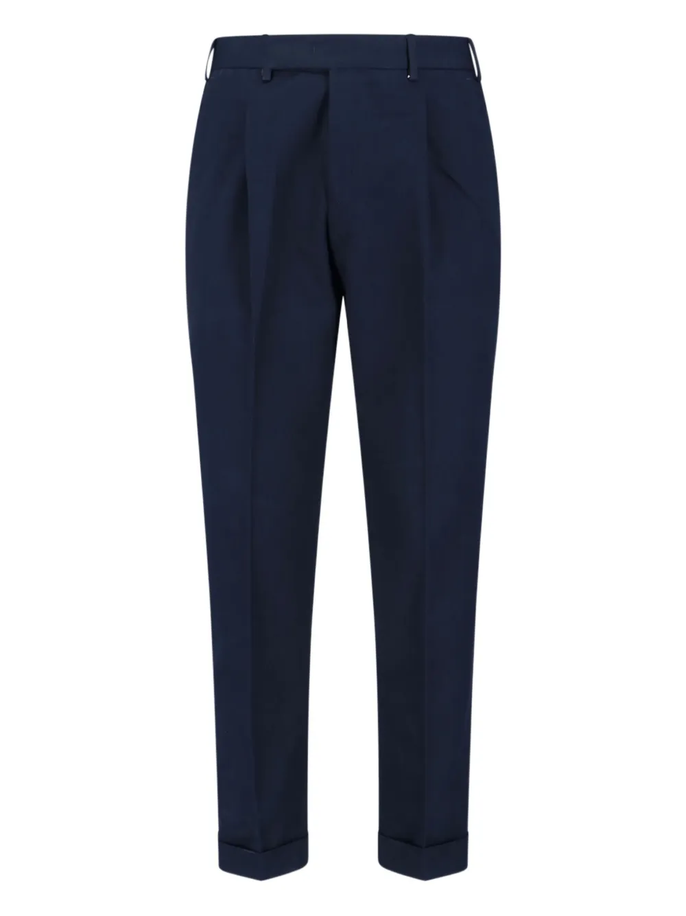 

Строгие брюки с манжетами и складками PT Torino, синий