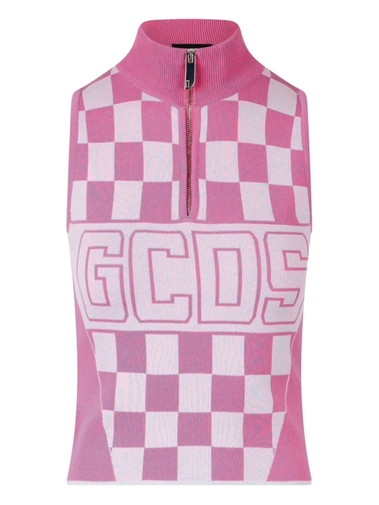 

GCDS топ с логотипом, розовый
