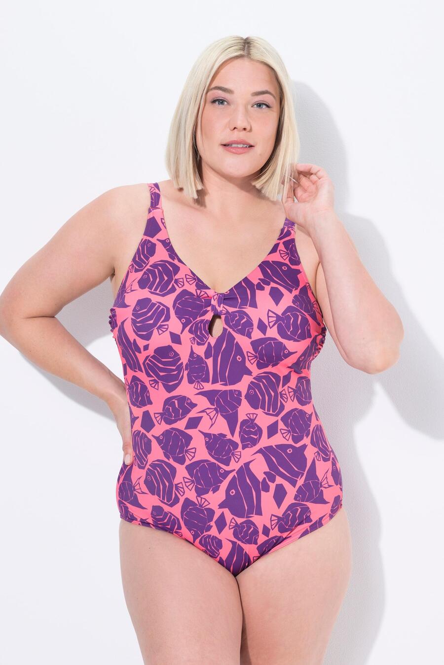 

ULLA POPKEN Женский купальник-рыбка с мягкими чашечками из переработанного материала