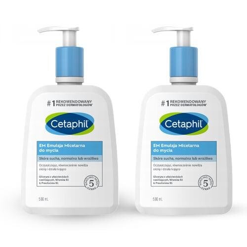 

Моющая эмульсия, 2x 500 мл Cetaphil, EM