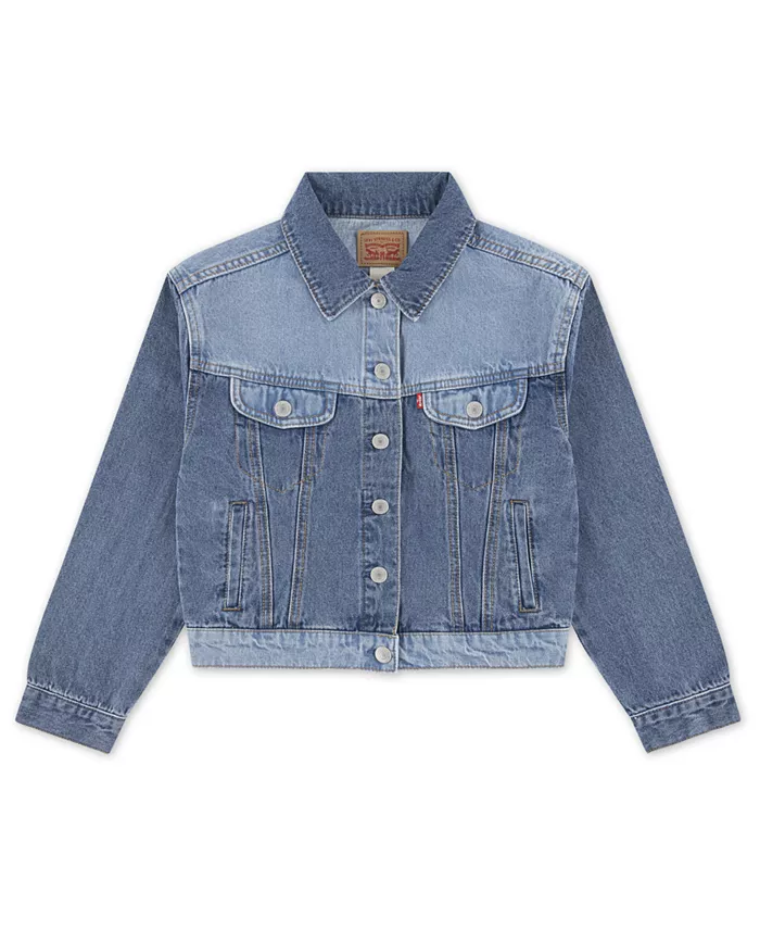 

Куртка дальнобойщика с длинными рукавами для больших девочек Levi's, синий