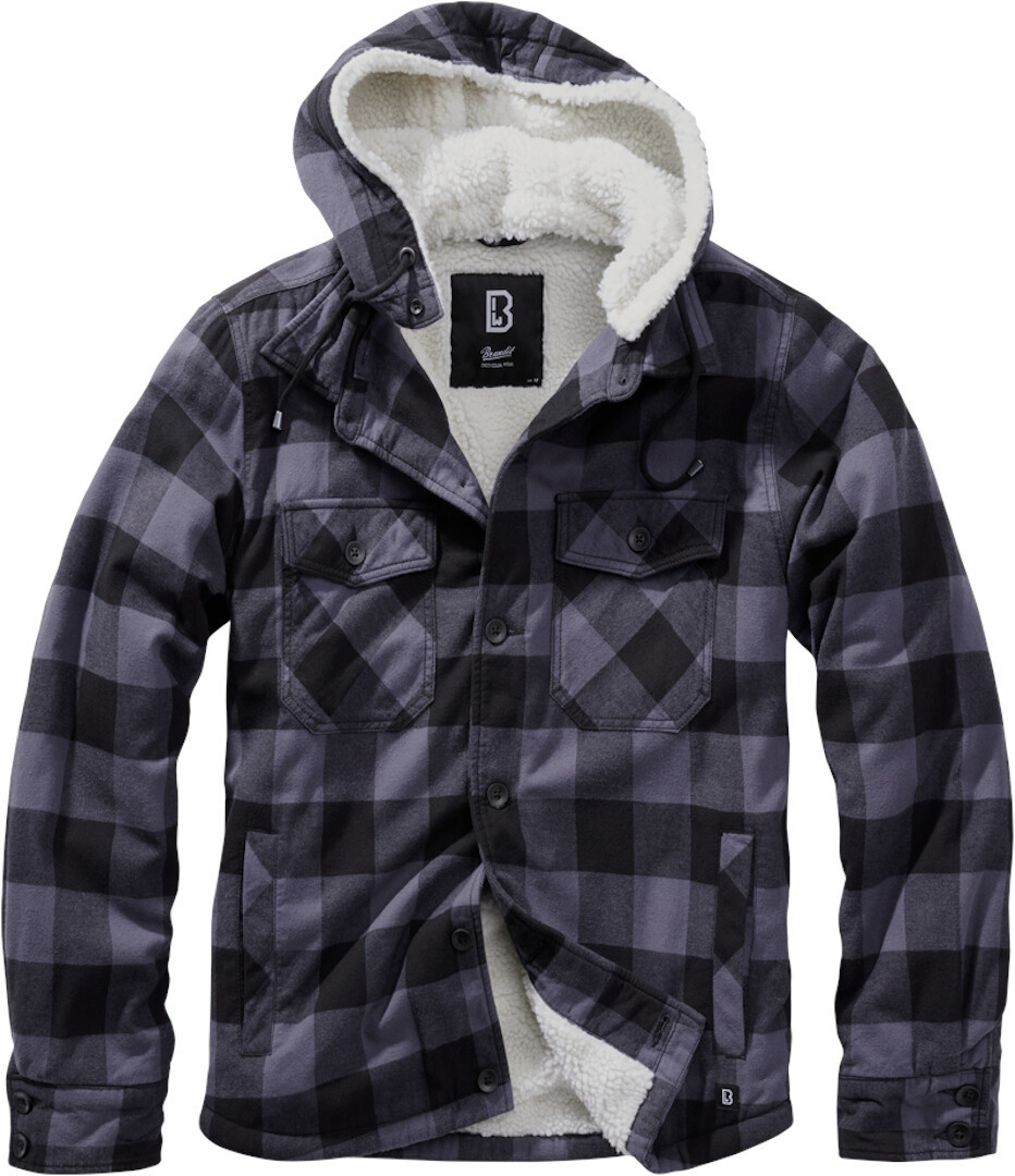 

Куртка Brandit Lumber Jacket, черный/серый