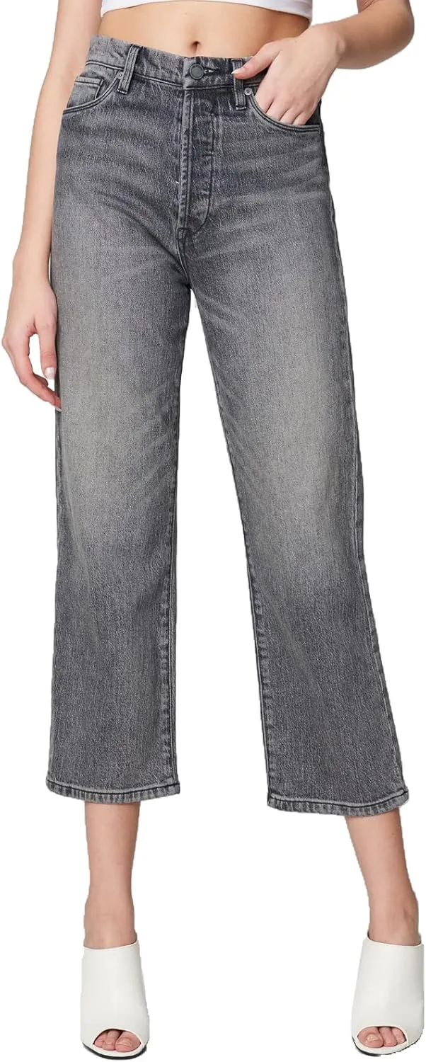 

BLANKNYC Женские джинсы с пятью карманами, черные, высокие, прямые [BLANKNYC]