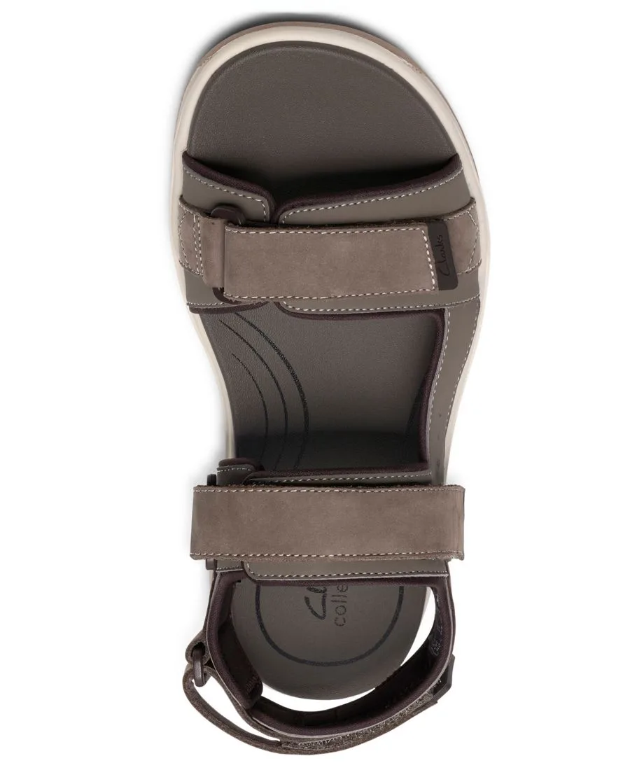 Мужские сандалии Guideview Trek из коллекции Clarks, Taupe Leather — фото 4