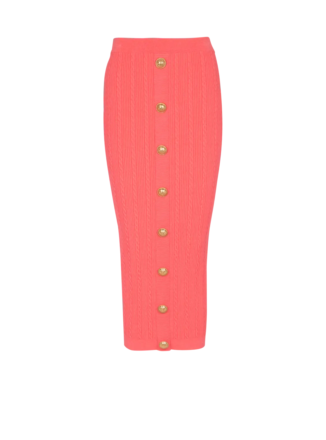 

Миди-юбка с косами Balmain, розовый