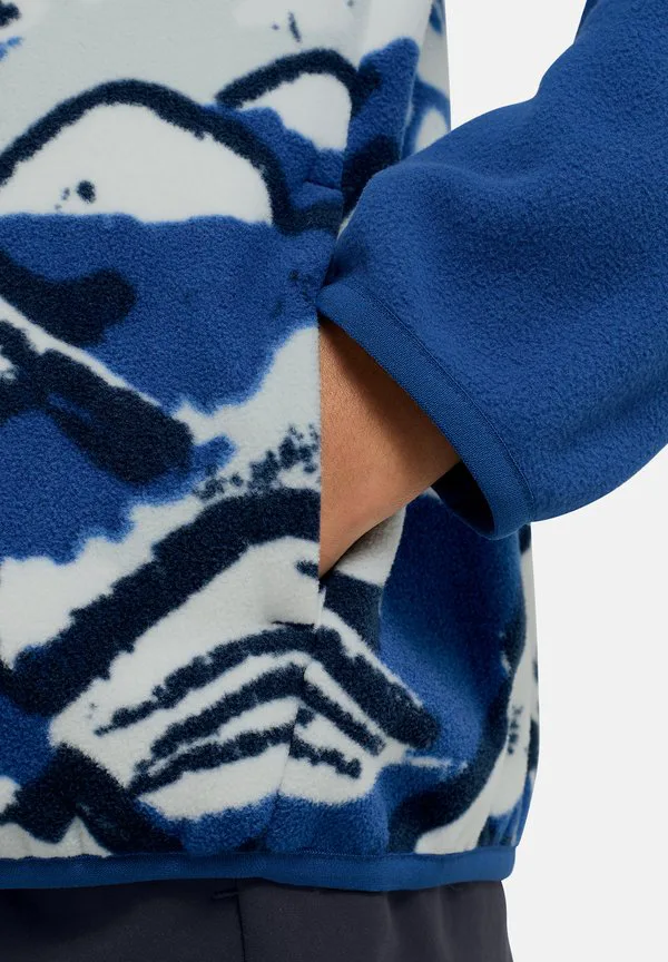 Флисовая куртка унисекс paw era Jack Wolfskin, Mountain Paw Blue Orchid — фото 4