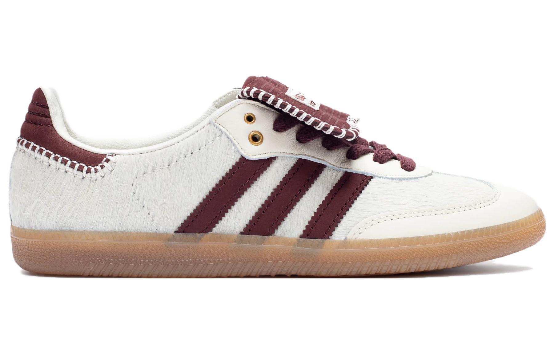 Adidas Originals Adidas Wales Bonner X Samba Pony 'Cream White' в бело-коричневом цвете, цвет White Brown — фото 3