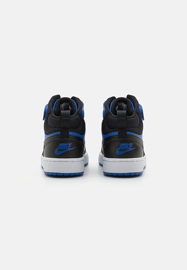 Court borough mid 2 унисекс высокие кроссовки Nike Sportswear, Game Royal/Black-White — фото 3