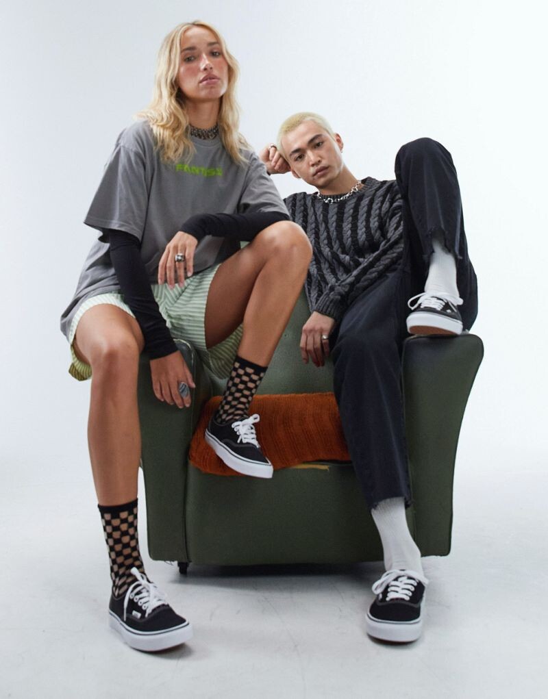 Vans Authentic - Черно-белые кроссовки