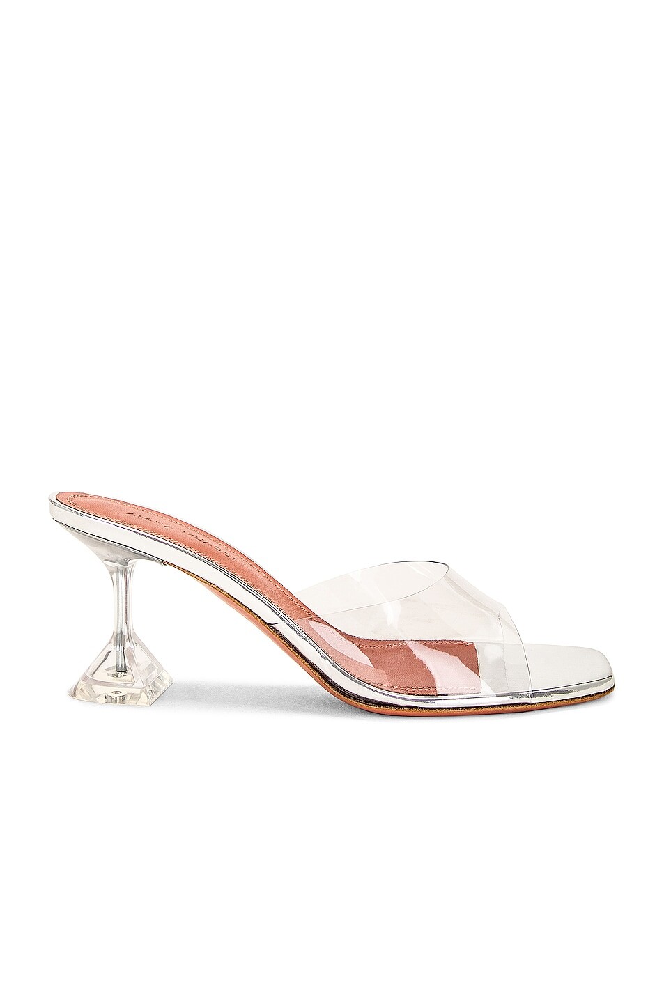 

Туфли Amina Muaddi Lupita 70 Glass Slipper, цвет Transparent