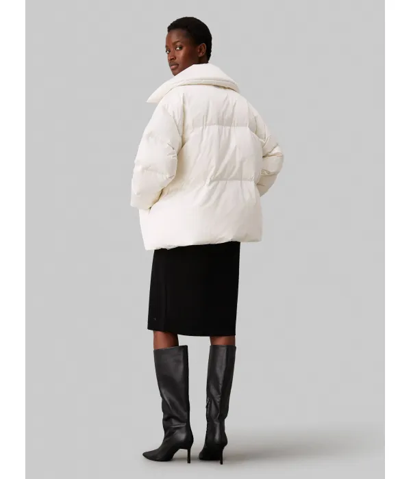 Пуховик Oversize fit Calvin Klein, белый — фото 3