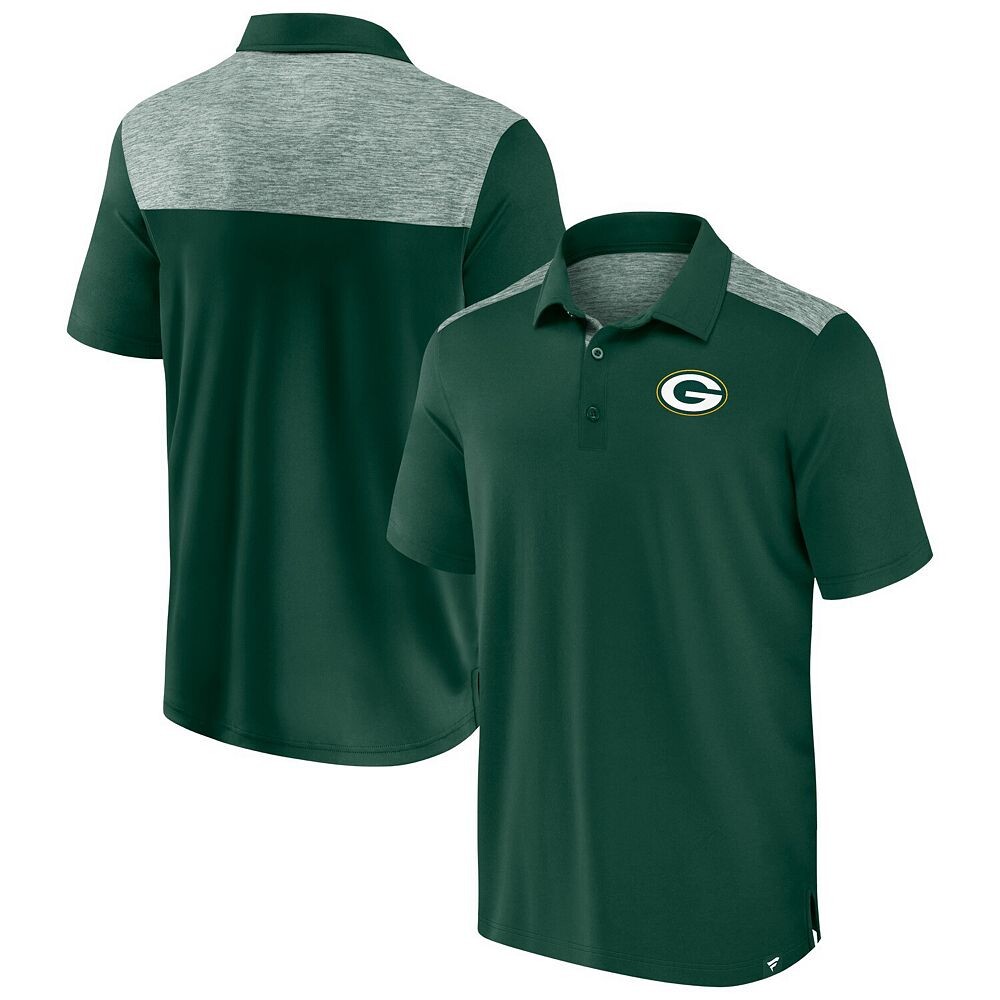 

Мужская футболка-поло Fanatics Green Green Bay Packers Long Shot Fanatics Brands - White Label, цвет Pkr Green