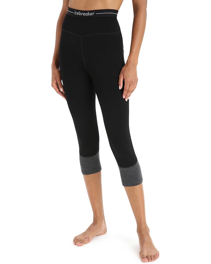 

Брюки Icebreaker Merino 260 ZoneKnit 3/4 Leggings, цвет Black/Jet Heather