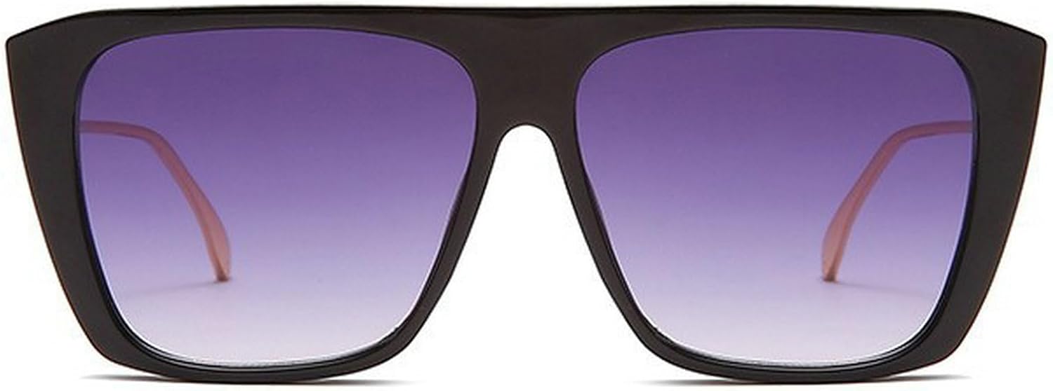 

Ретро-солнцезащитные очки квадратной формы для женщин, модные очки с плоской верхней частью и градиентным переходом цвета, защита от УФ-излучения, большие мужские солнцезащитные очки mincl, Gray