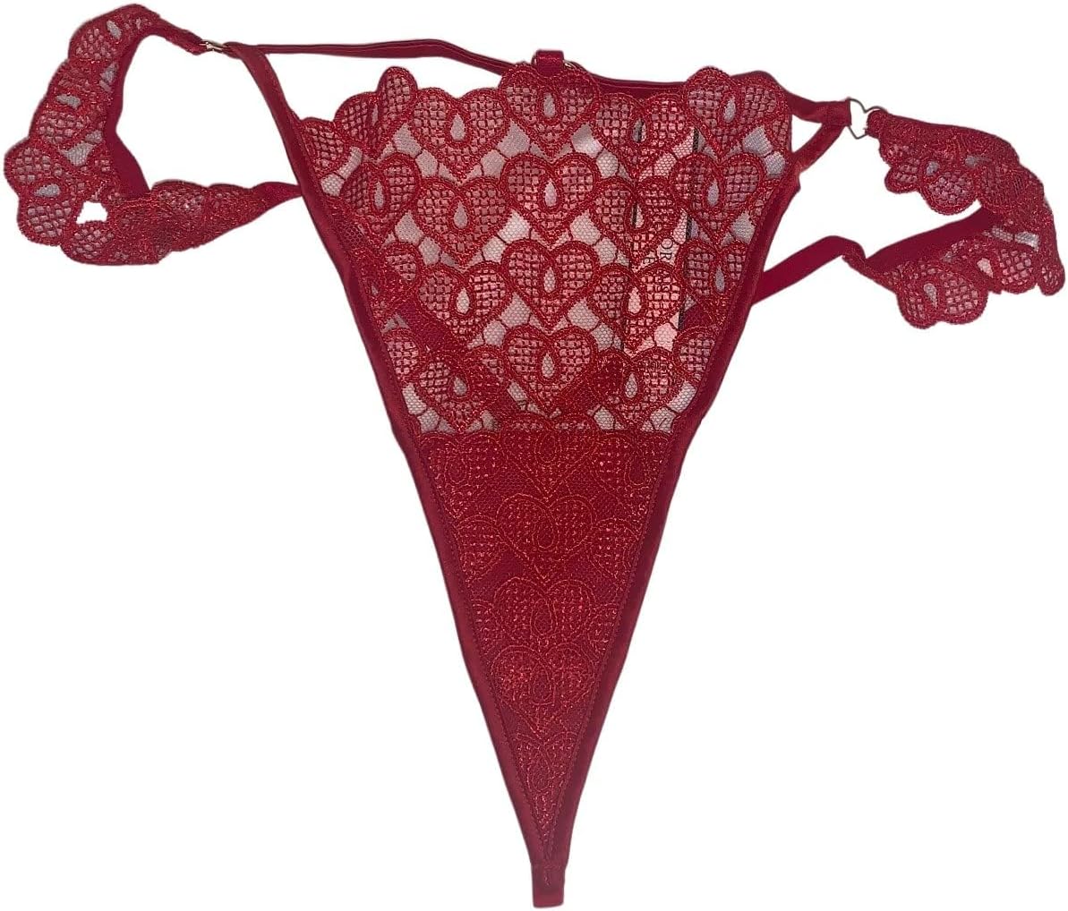 

Трусики-стринги Dream Angels Sweetheart с кружевом и V-образным вырезом, цвет красный, новые Victoria's Secret, Red