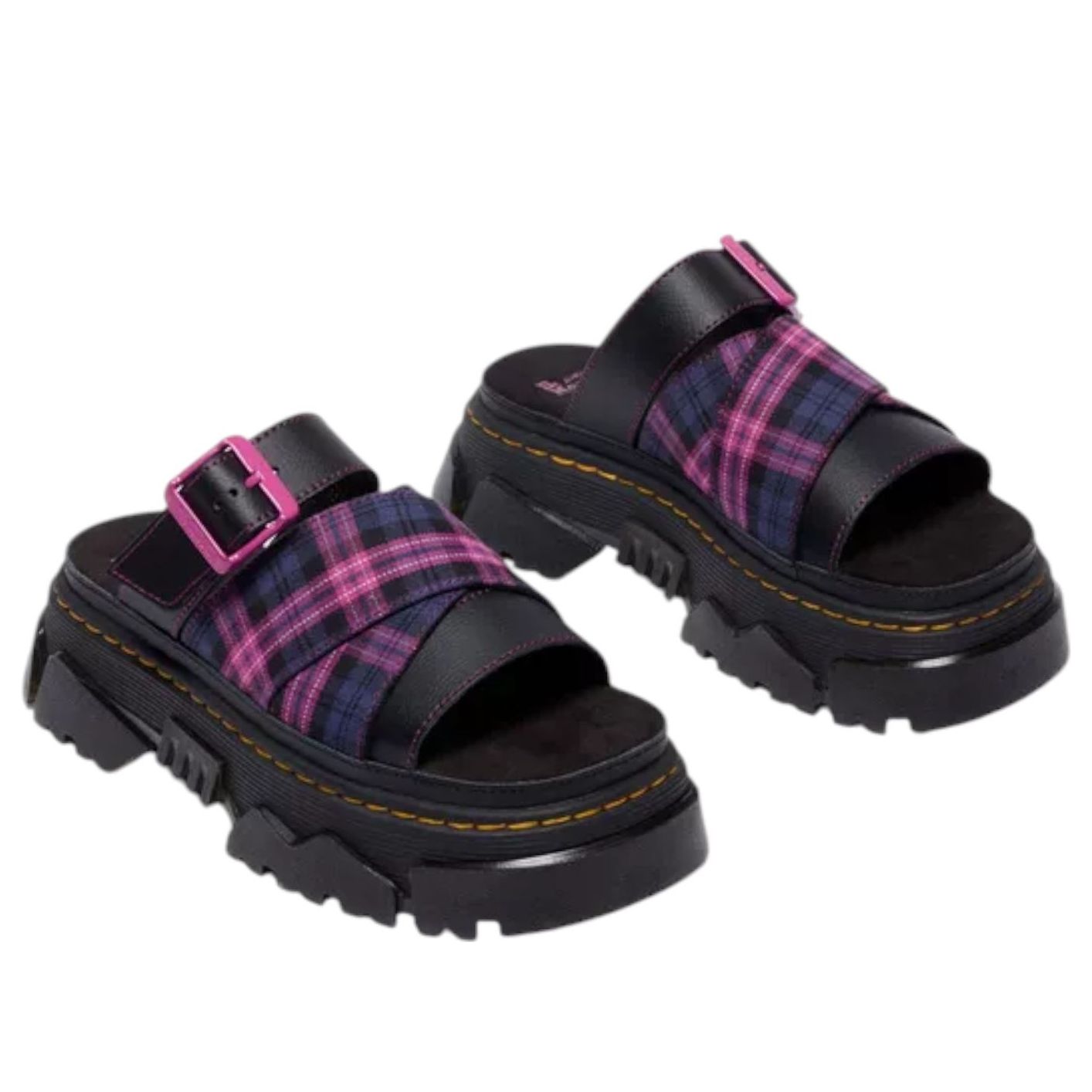 Сандалии (WMNS) Dr. Martens Mattison Slip On Sandals 'Black Pink Multi' — фото 2
