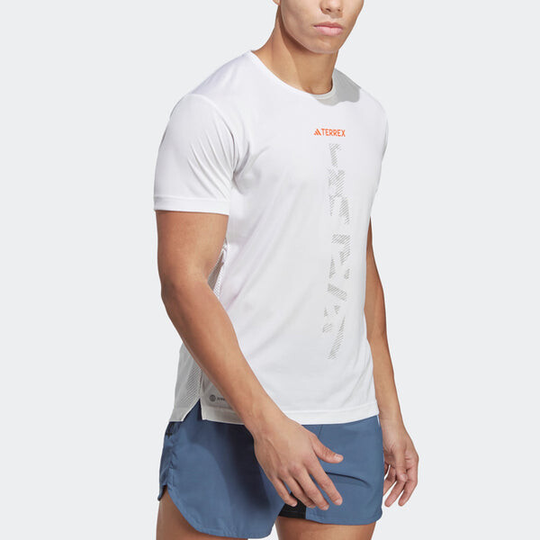 Футболка terrex agravic trail running tee Adidas, белый — фото 4