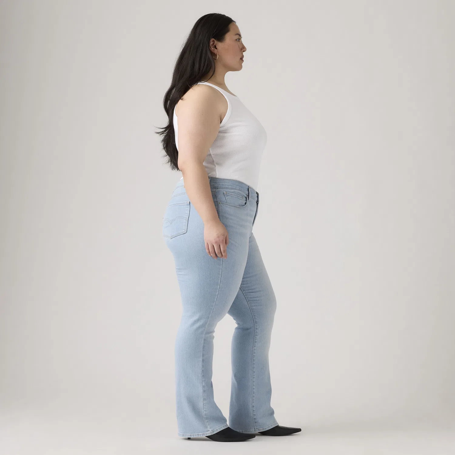 Классические женские джинсы-клеш (большие размеры) Levi's, Light Wash — фото 3