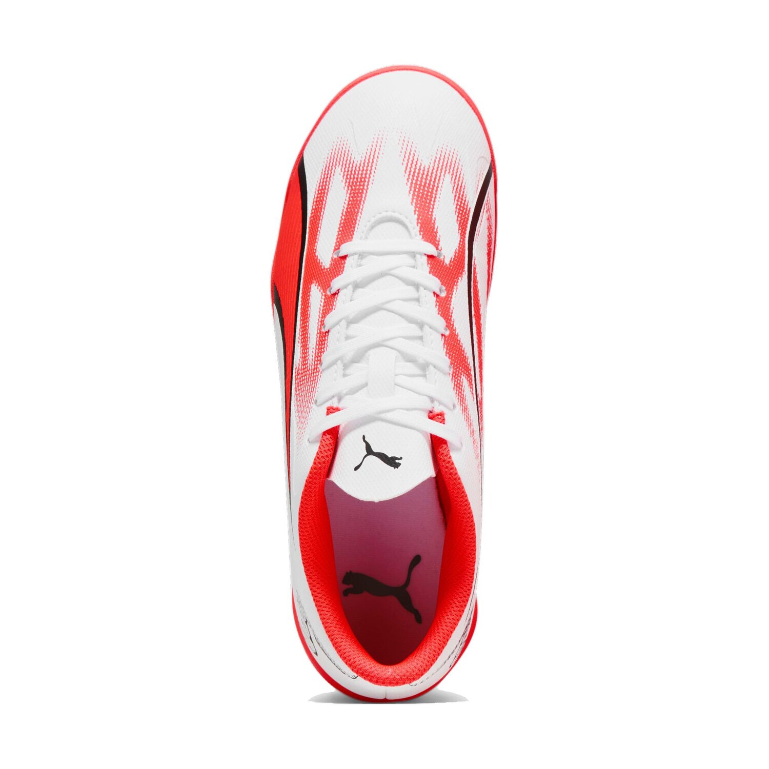 Футбольные бутсы Ultra Play Kids для детей Puma, белый/красный/черный — фото 4