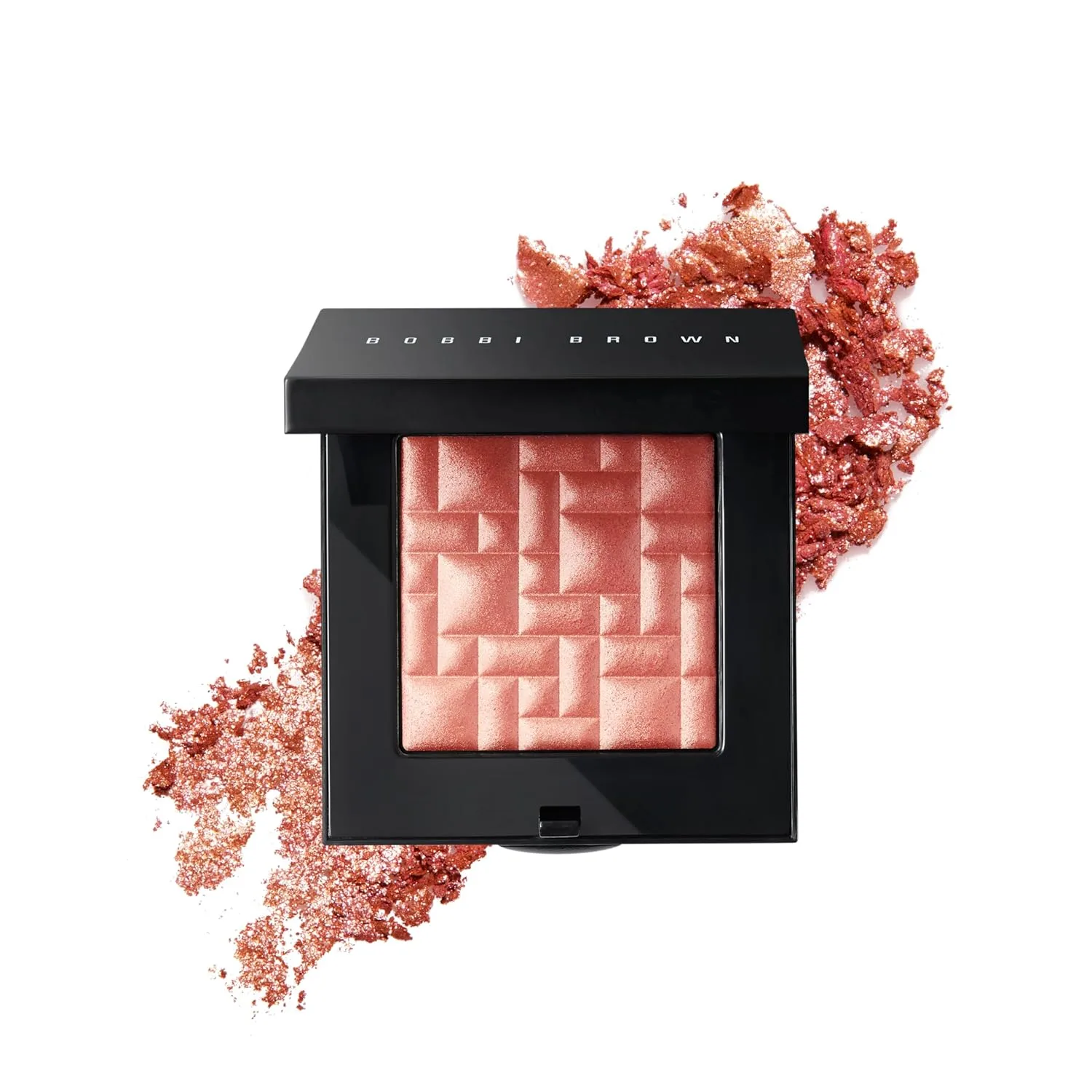 Пудра-хайлайтер Bobbi Brown | Хайлайтер с перламутровым эффектом для сияющих щек и глаз | Гибрид геля и пудры, 0,28 унции, 05 Sunset Glow (A pink with gold shimmer)