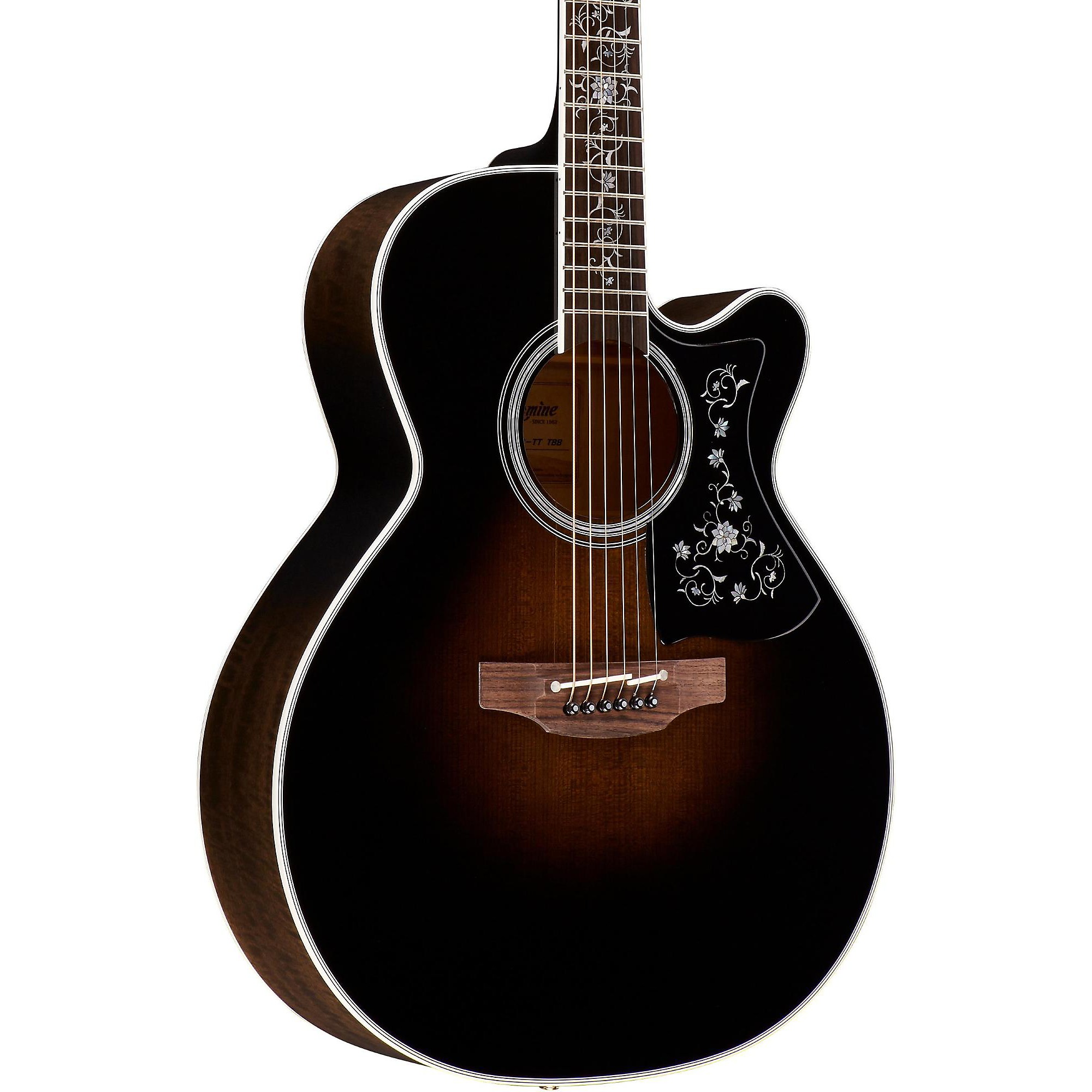 

Акустически-электрическая гитара Takamine EF450C Thermal Top, прозрачный черный цвет Sunburst