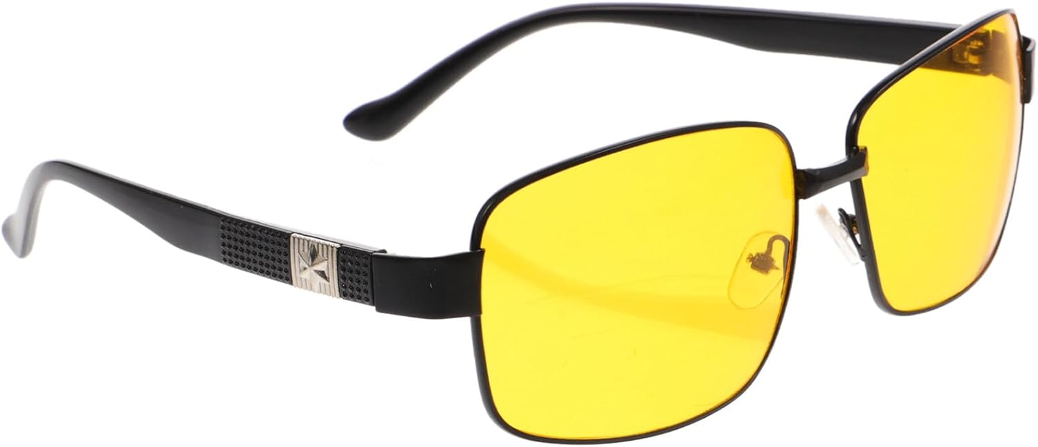 

Очки для вождения в ночное время, очки с антибликовым покрытием, желтые защитные очки для вождения, солнцезащитные очки для вождения, спортивные очки для езды на мотоцикле OATIPHO, Black