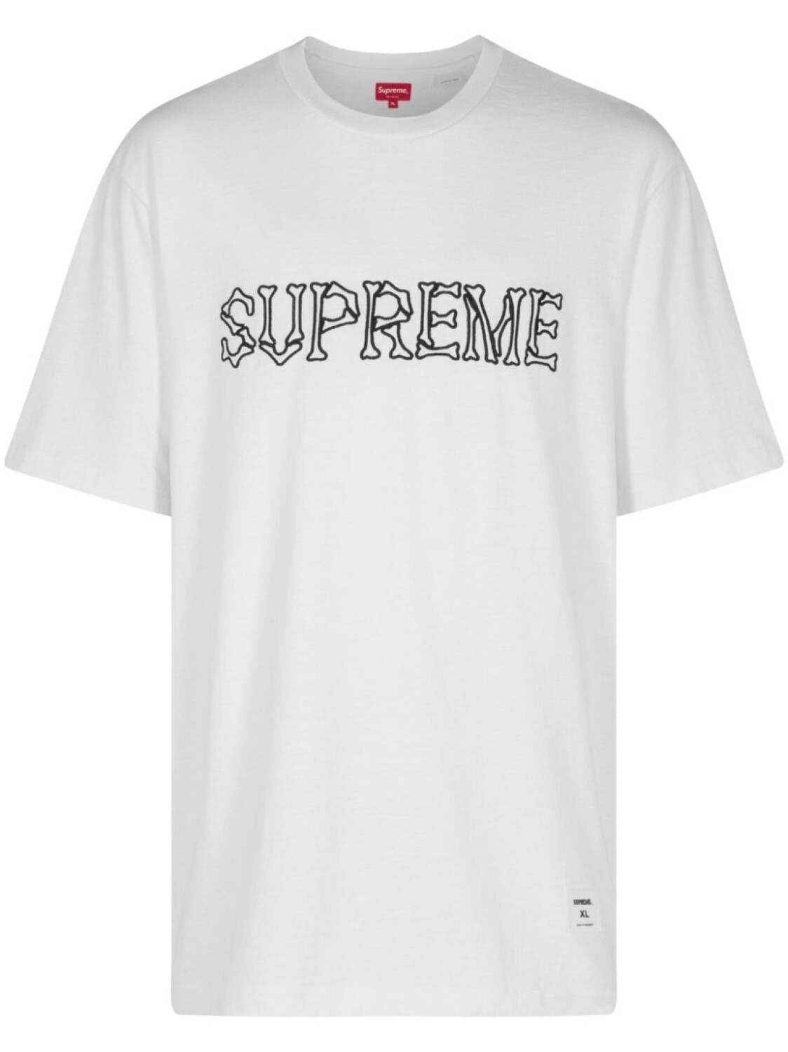 

Supreme футболка с изображением костей, белый