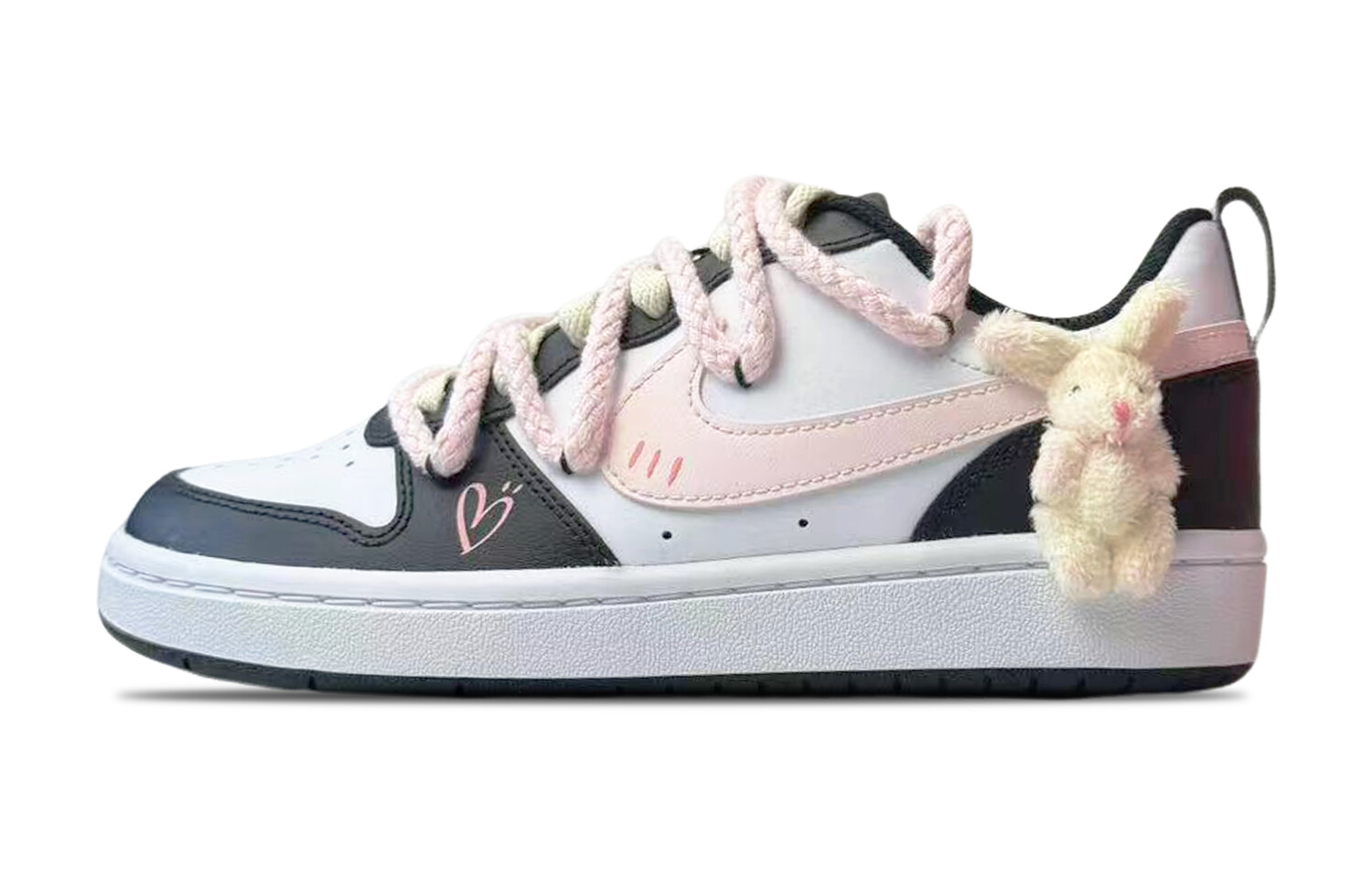 

Кроссовки Nike Court Borough Skateboard Shoes Women's Low-Top Pink, Черный, Кроссовки Nike Court Borough Skateboard Shoes Women's Low-Top Pink