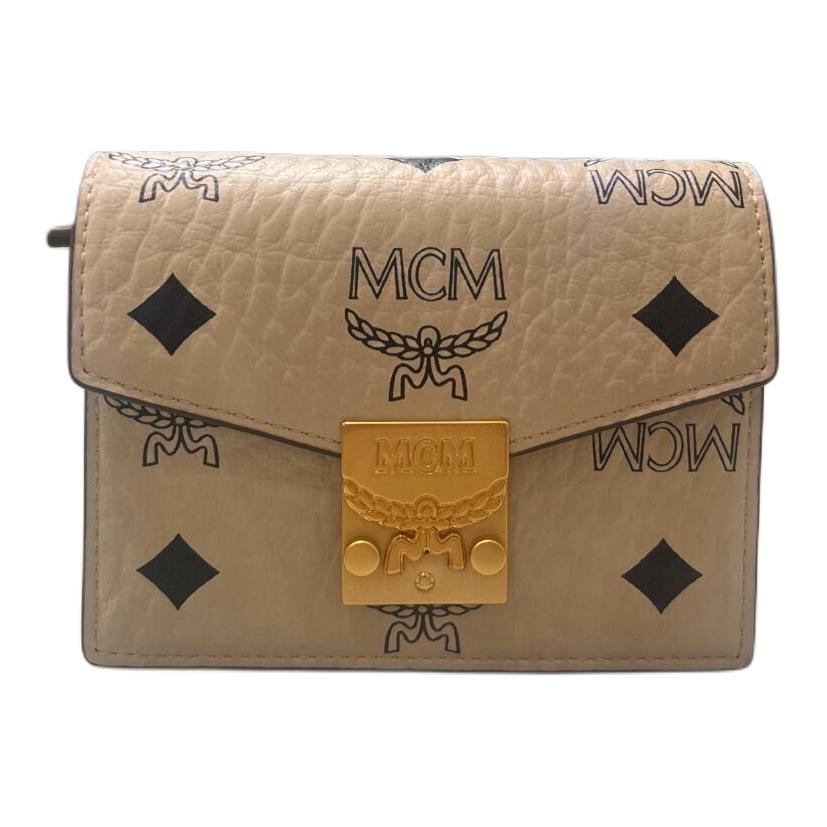 

Сумка через плечо coated canvas, мини кроссбоди женская beige MCM