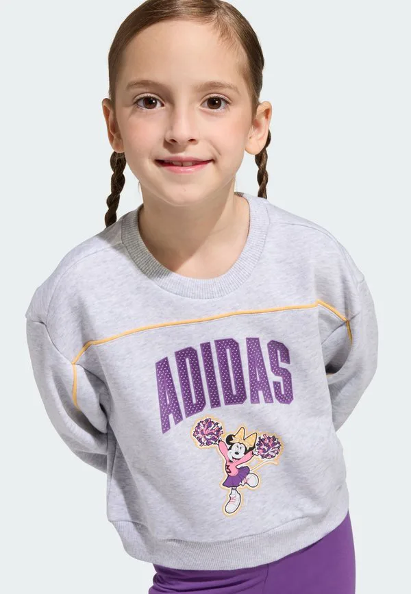 Леггинсы-Джоггеры с изображением минни маус Adidas Performance, Light Grey Heather/Semi Ice Tangerine — фото 3