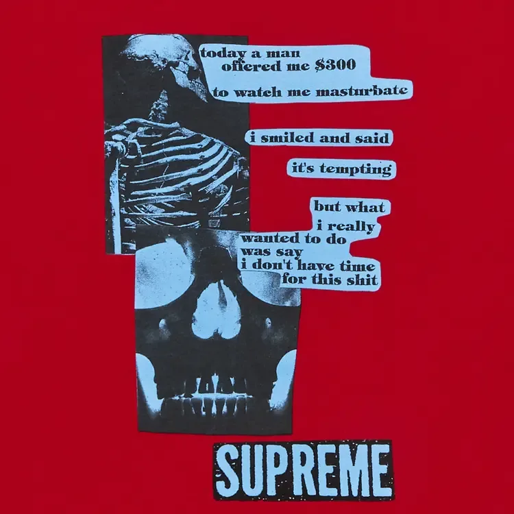 Футболка Supreme Anatomy, красная — фото 2