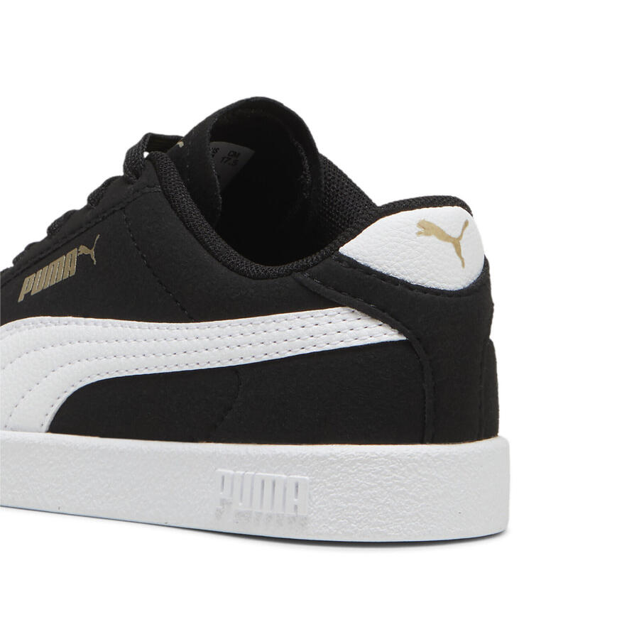 Кроссовки PUMA Club II для детей PUMA Black White Gold — фото 3