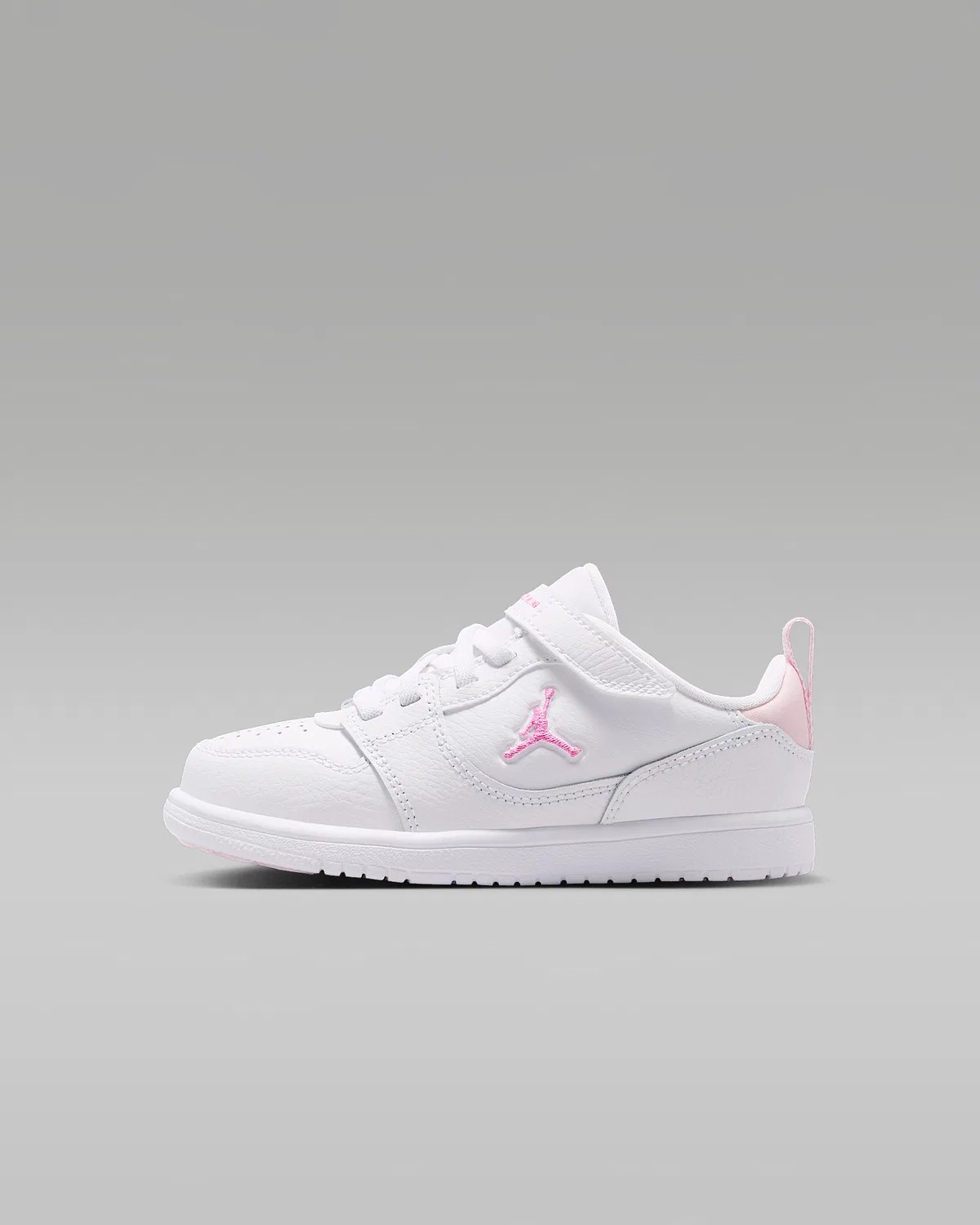 Кроссовки Jordan Court Connect Low для малышей, White/Pink Foam/China Rose