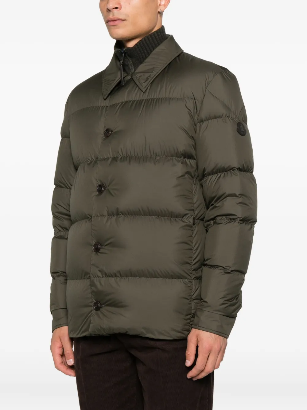 Многослойная стёганая куртка Moncler, коричневый — фото 3