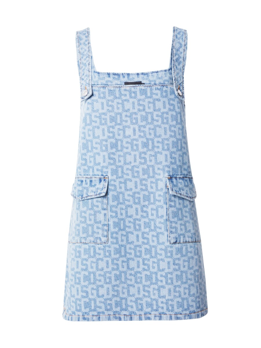 

Мини платье GCDS Dress, цвет blue denim/light blue