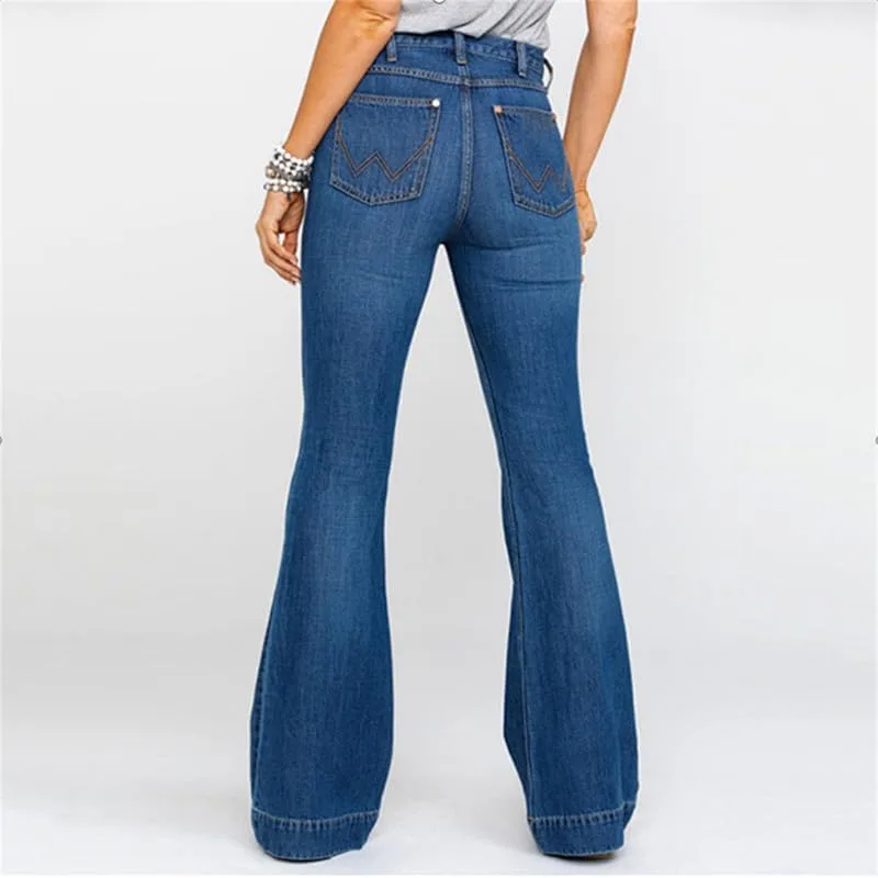 Andongnywell женские джинсы plus size slim skinny с карманами mid rise stretch boot cut — фото 3