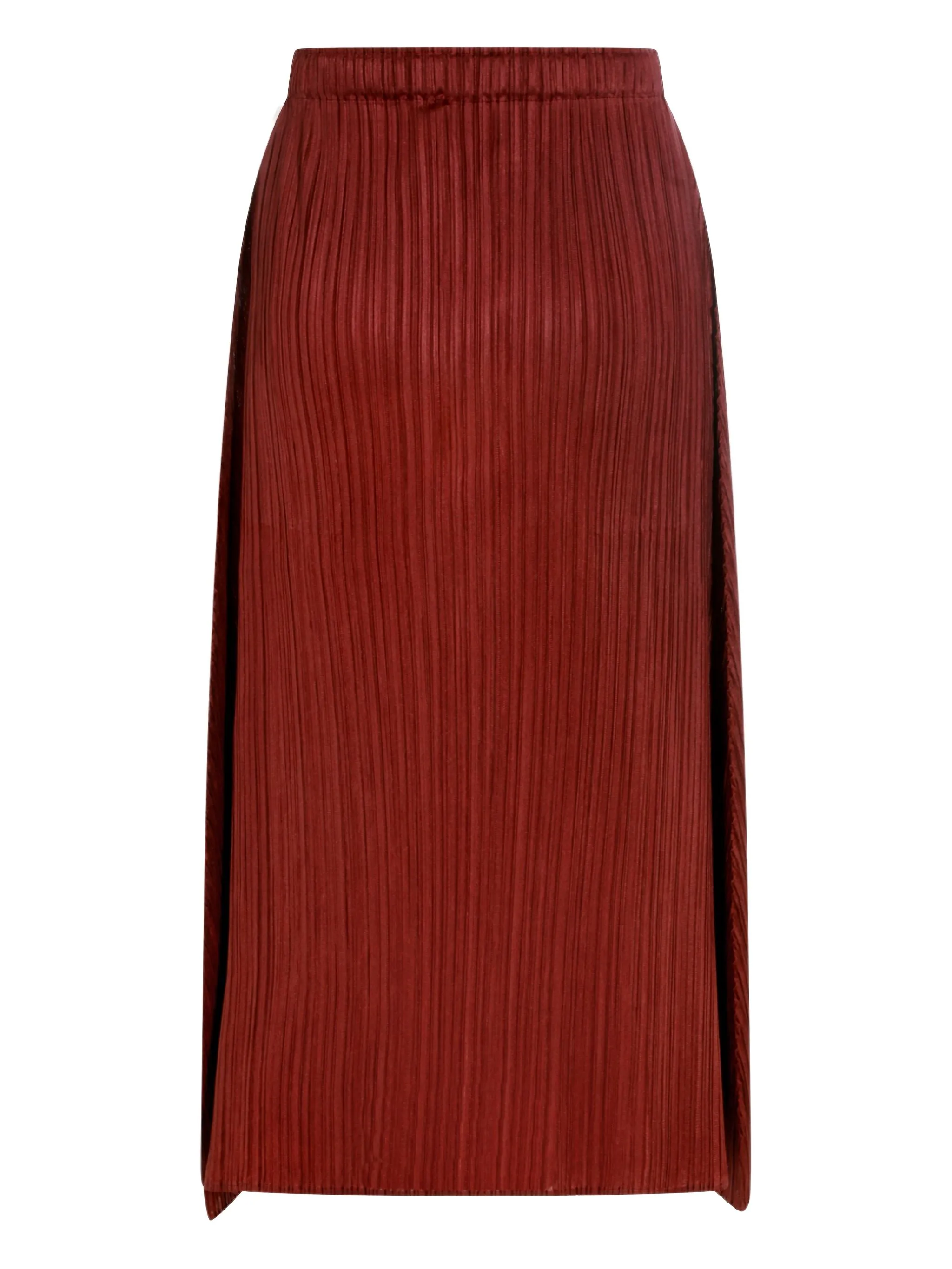 

Плиссированная юбка миди Pleats Please Issey Miyake, красный