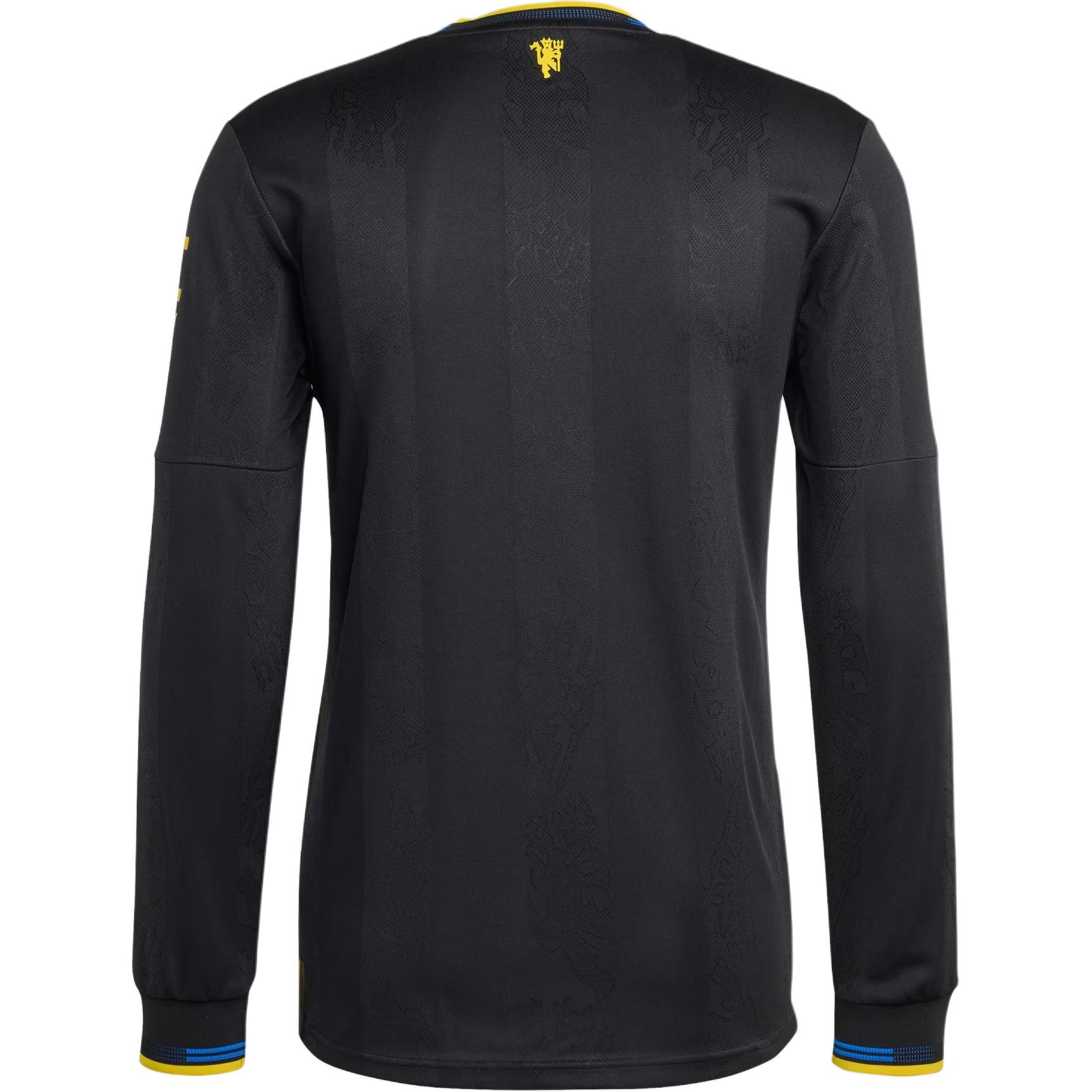 Футболка Manchester United 25/26 Third Authentic с длинным рукавом Adidas Originals, черный — фото 2