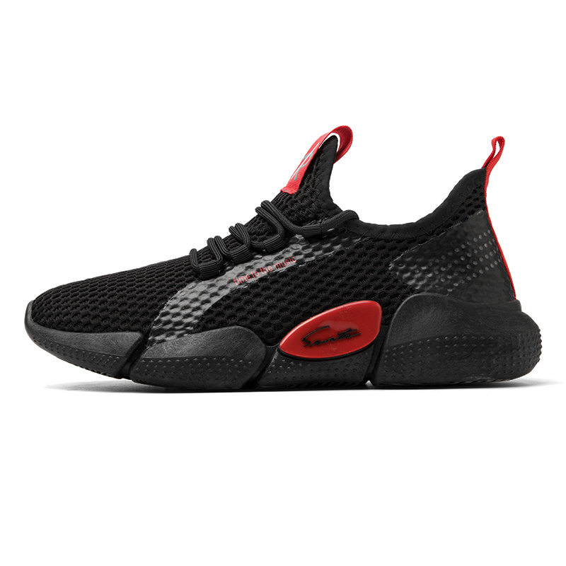 

MESUCA Мужские повседневные туфли низкие черные с красным, цвет Black Red