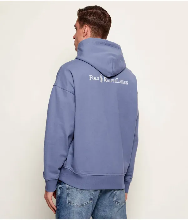 Толстовка relaxed fit Polo Ralph Lauren, синий — фото 3