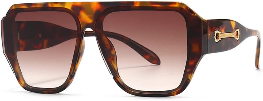 

Винтажные большие солнцезащитные очки для женщин и мужчин, солнцезащитные очки с плоской верхней частью, сине-белые очки, женские ретро-очки с защитой от УФ-излучения UV400 generic, 5