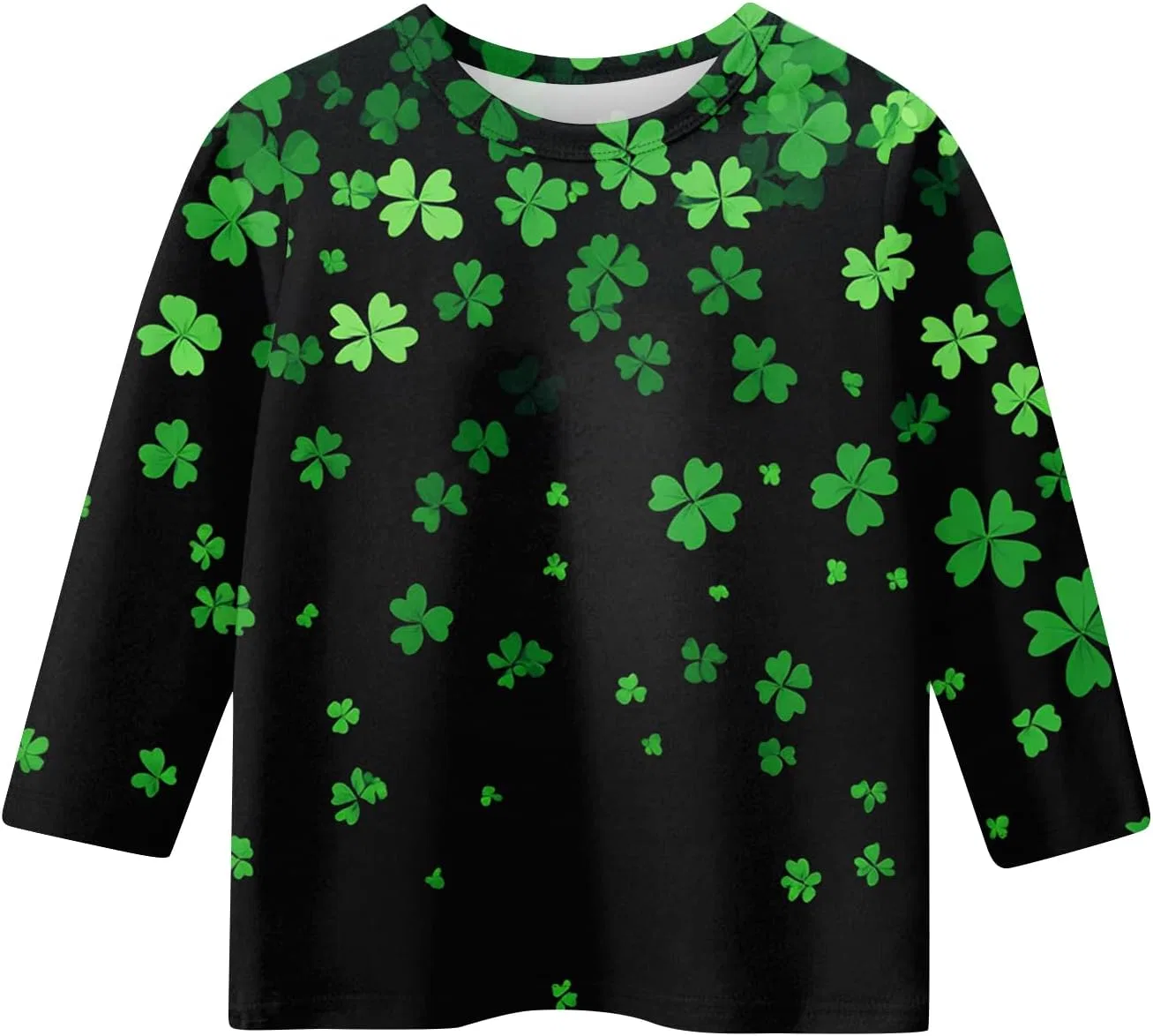 Детская футболка оверсайз с принтом St. Patrick's Day, Generic, 2-green — фото 2