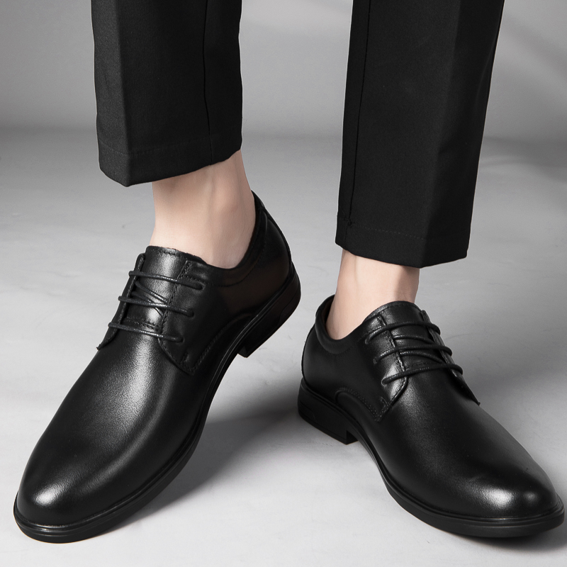 CALIFBULL Мужские туфли черно-белые низкие белые, цвет White[Leather Shoe Size: Size 40 in This Model = Athletic Shoes 41] — фото 3