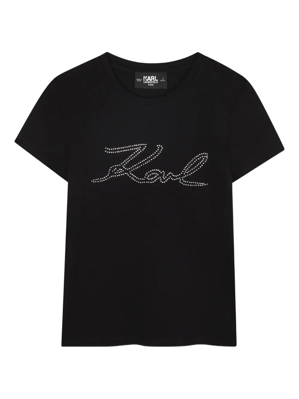 

Футболка с логотипом KARL LAGERFELD KIDS, черный