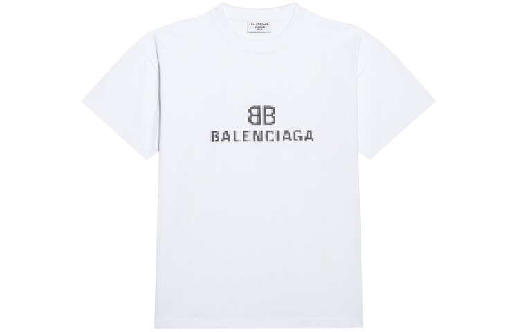 

Футболка женская Balenciaga с классическим логотипом, белый