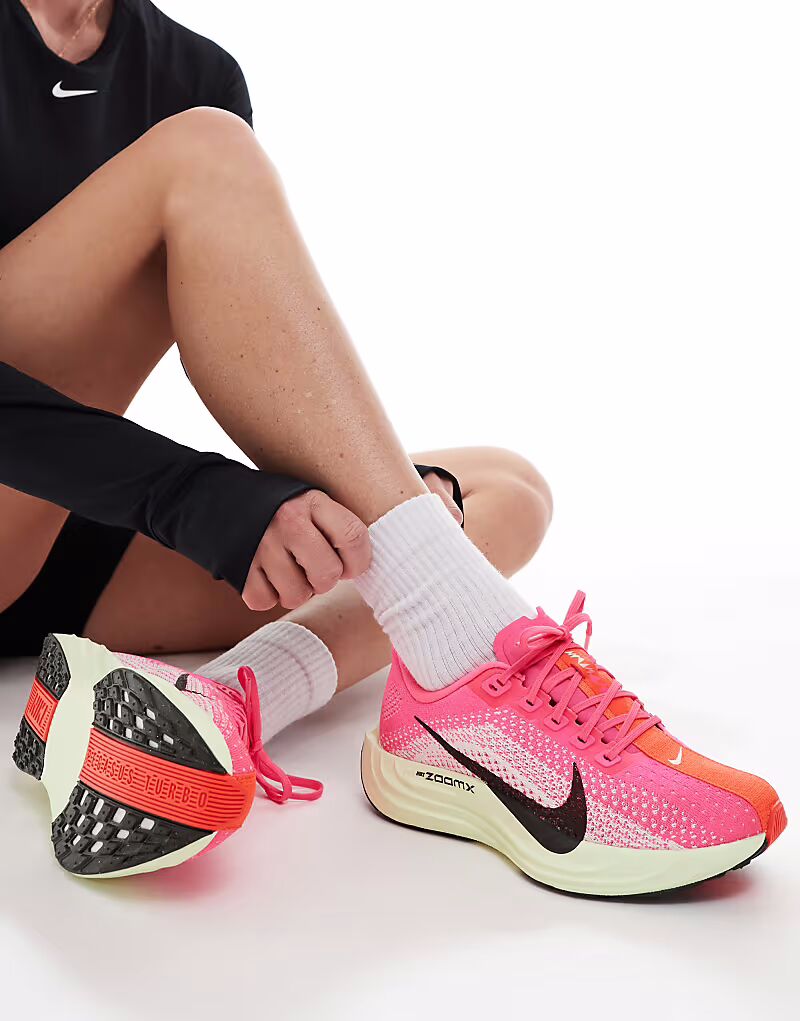 Кроссовки Nike Running Pegasus Plus розового и зеленого цвета