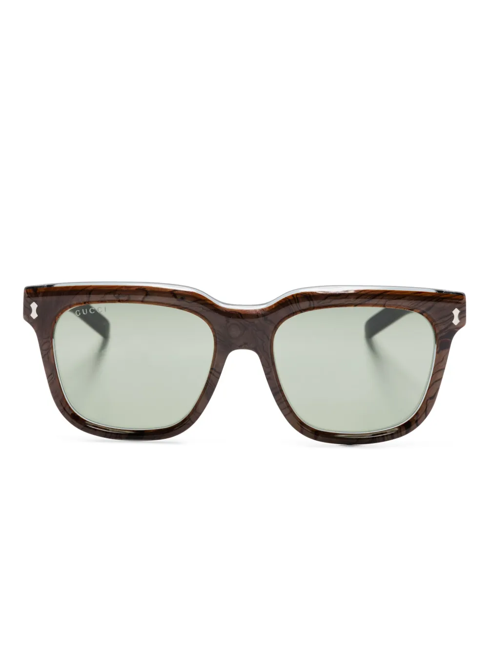 

Солнцезащитные очки в квадратной оправе Gucci Eyewear, синий