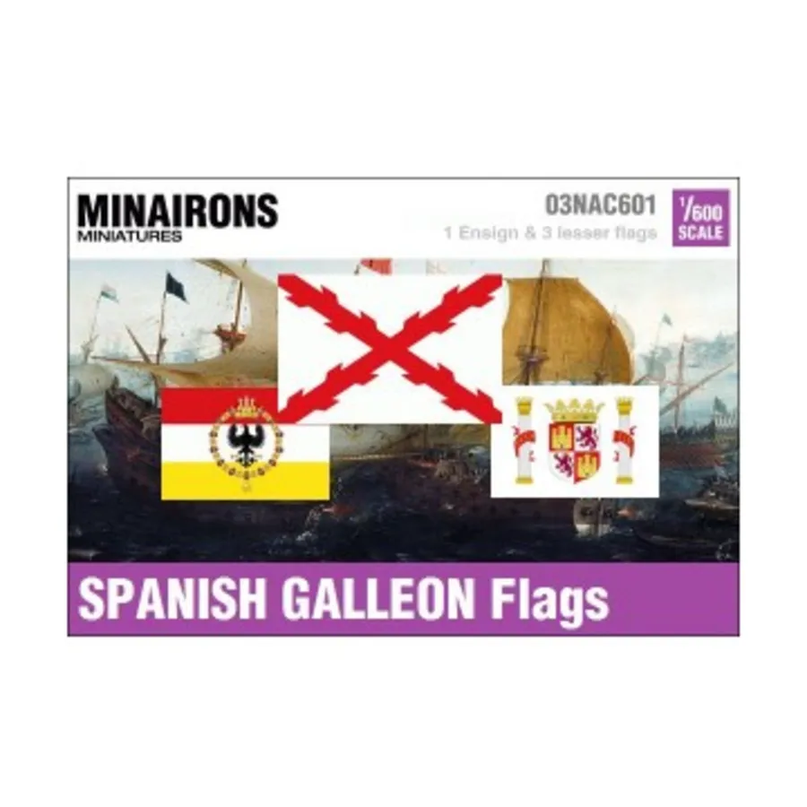 

Флаги испанских галеонов XVII века, Naval Flags (1:600)